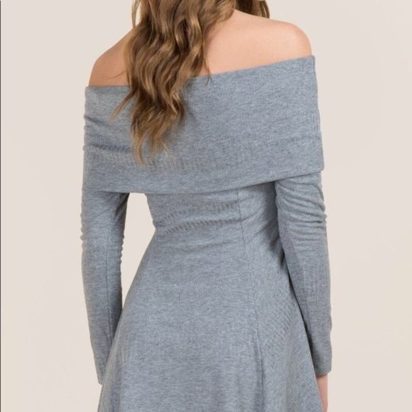 ✨HP✨Miami KENLEY FRANCESCAS OFF THE SHOULDER KNIT DRESS S - Picture 7 of 7